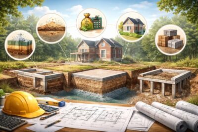 Как выбрать фундамент для дома: грунт, бюджет, этажность, материал стен